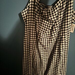 Old Navy Monochrome Checkered Dress